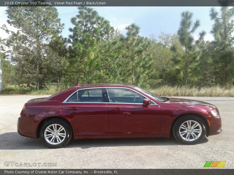 Velvet Red Pearl / Black/Linen 2018 Chrysler 300 Touring