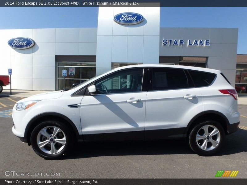 White Platinum / Charcoal Black 2014 Ford Escape SE 2.0L EcoBoost 4WD