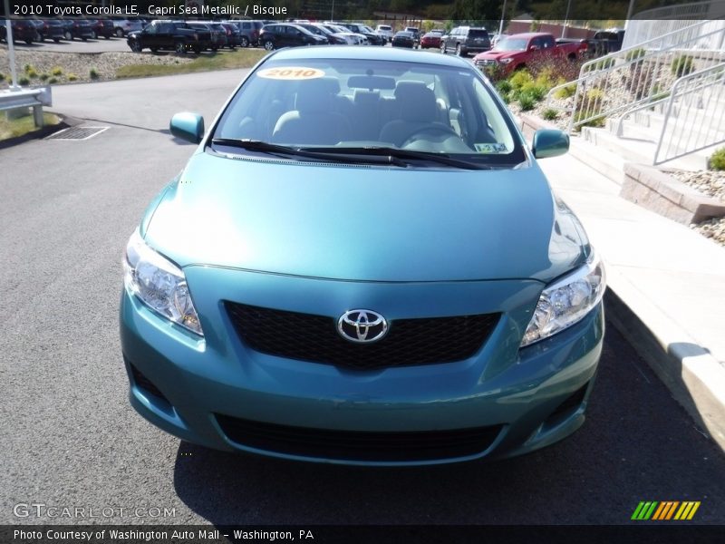 Capri Sea Metallic / Bisque 2010 Toyota Corolla LE