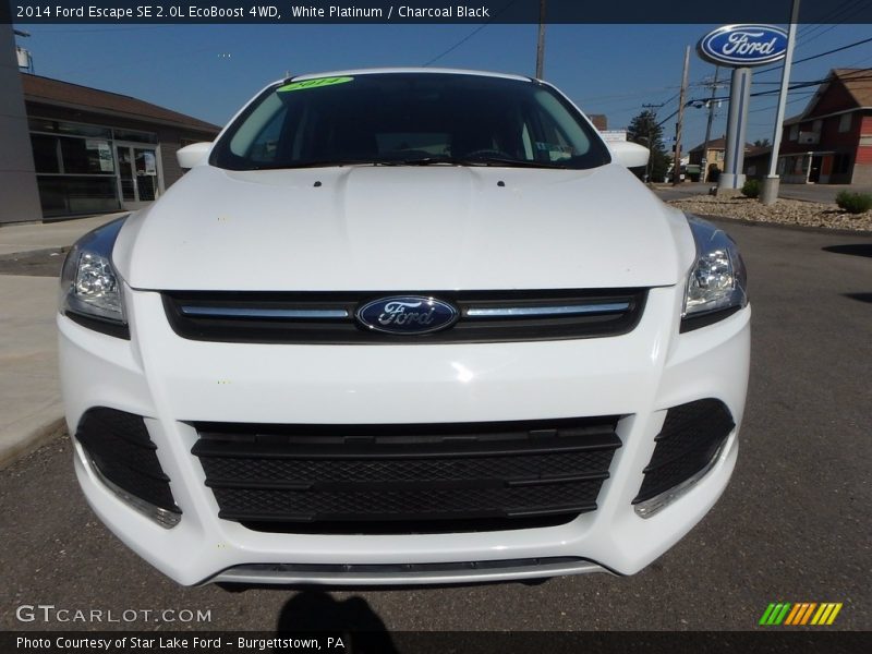 White Platinum / Charcoal Black 2014 Ford Escape SE 2.0L EcoBoost 4WD