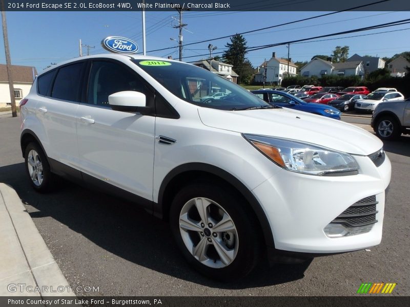 White Platinum / Charcoal Black 2014 Ford Escape SE 2.0L EcoBoost 4WD