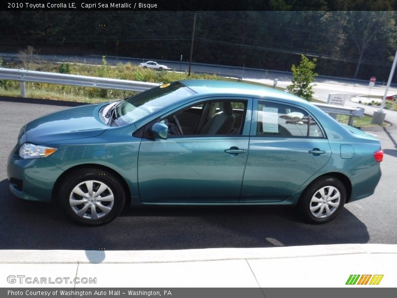 Capri Sea Metallic / Bisque 2010 Toyota Corolla LE