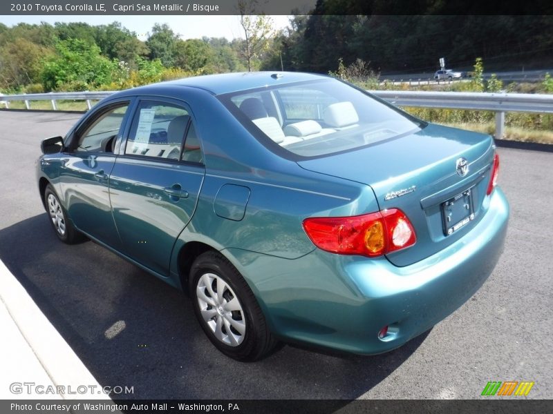 Capri Sea Metallic / Bisque 2010 Toyota Corolla LE