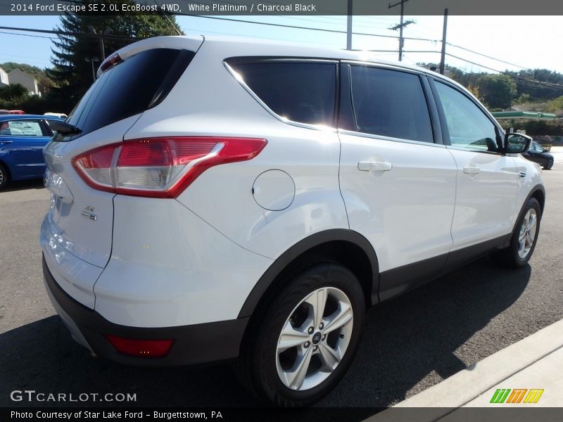 White Platinum / Charcoal Black 2014 Ford Escape SE 2.0L EcoBoost 4WD
