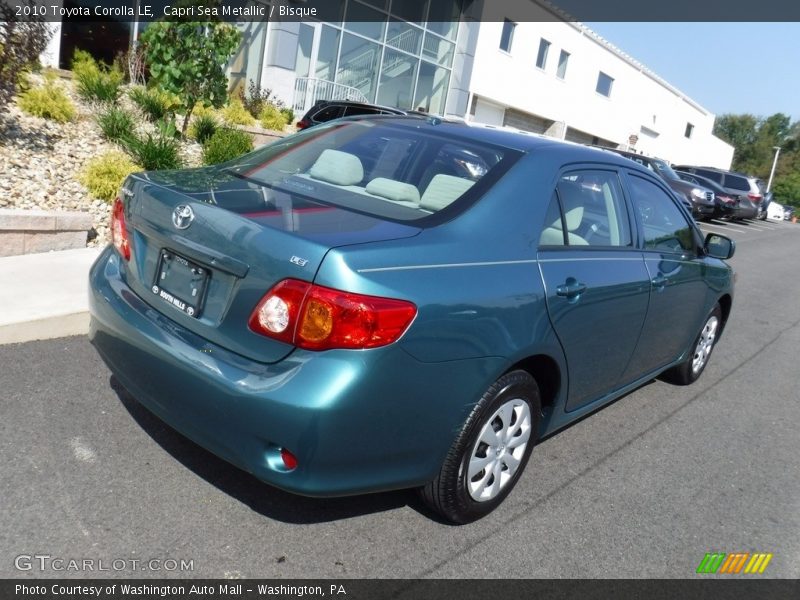 Capri Sea Metallic / Bisque 2010 Toyota Corolla LE