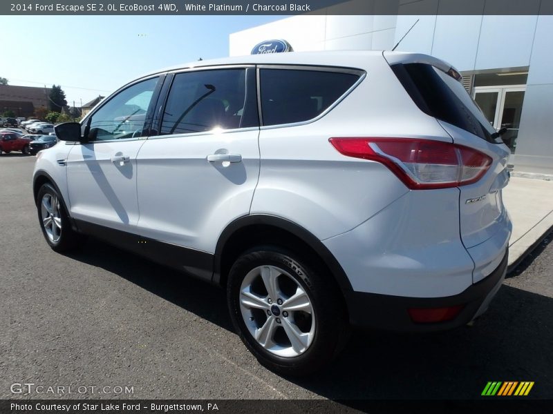 White Platinum / Charcoal Black 2014 Ford Escape SE 2.0L EcoBoost 4WD
