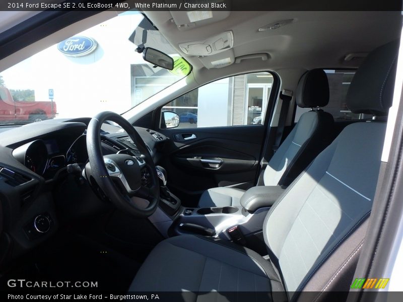 White Platinum / Charcoal Black 2014 Ford Escape SE 2.0L EcoBoost 4WD