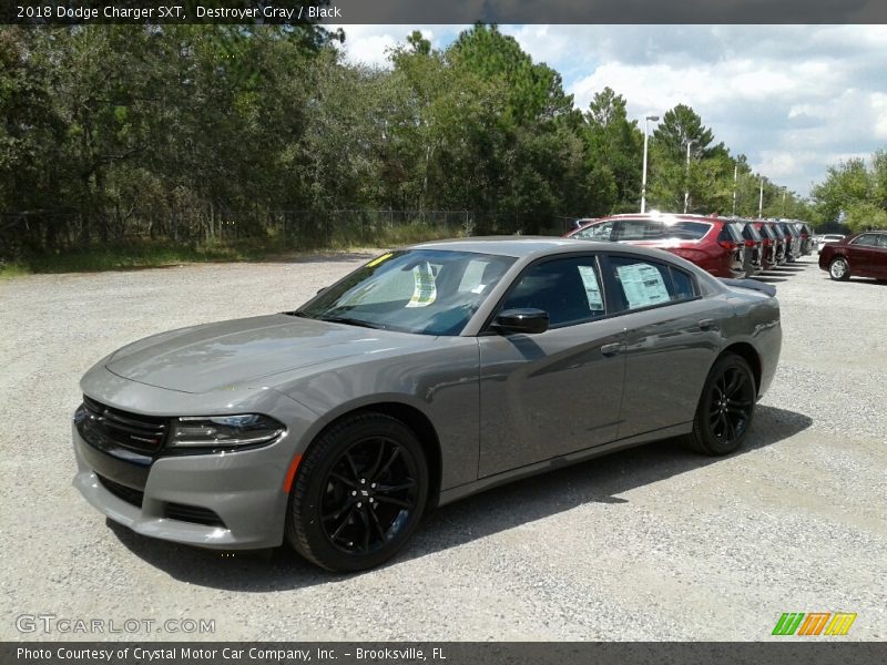 Destroyer Gray / Black 2018 Dodge Charger SXT