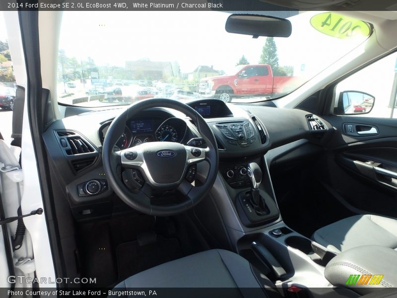 White Platinum / Charcoal Black 2014 Ford Escape SE 2.0L EcoBoost 4WD