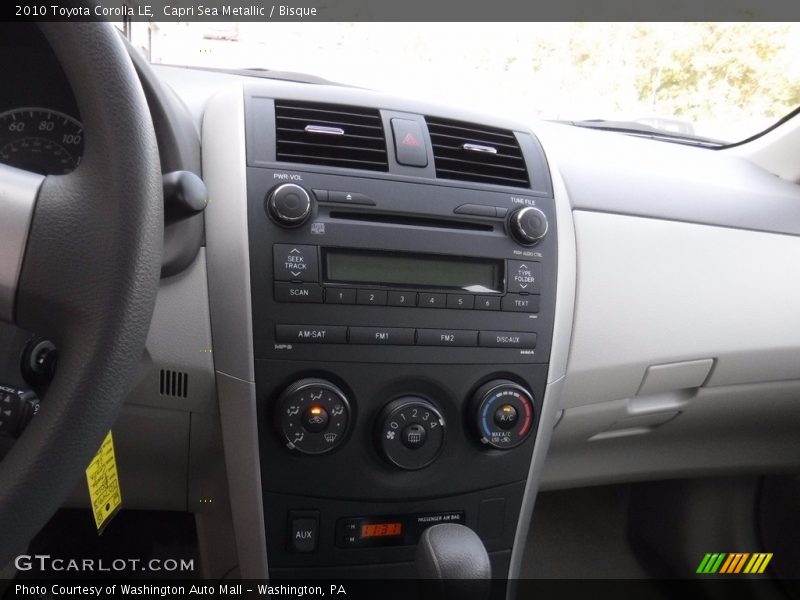 Capri Sea Metallic / Bisque 2010 Toyota Corolla LE