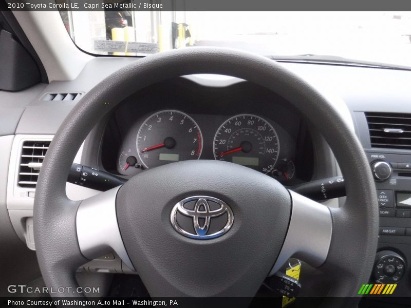 Capri Sea Metallic / Bisque 2010 Toyota Corolla LE