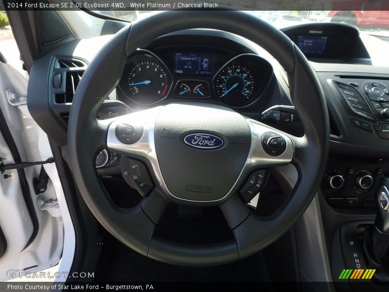 White Platinum / Charcoal Black 2014 Ford Escape SE 2.0L EcoBoost 4WD
