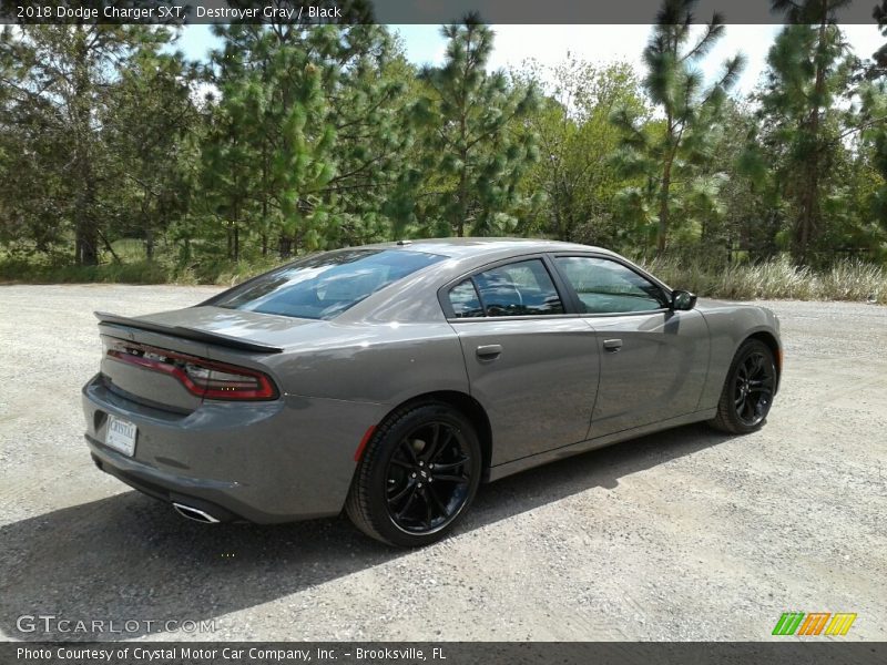 Destroyer Gray / Black 2018 Dodge Charger SXT