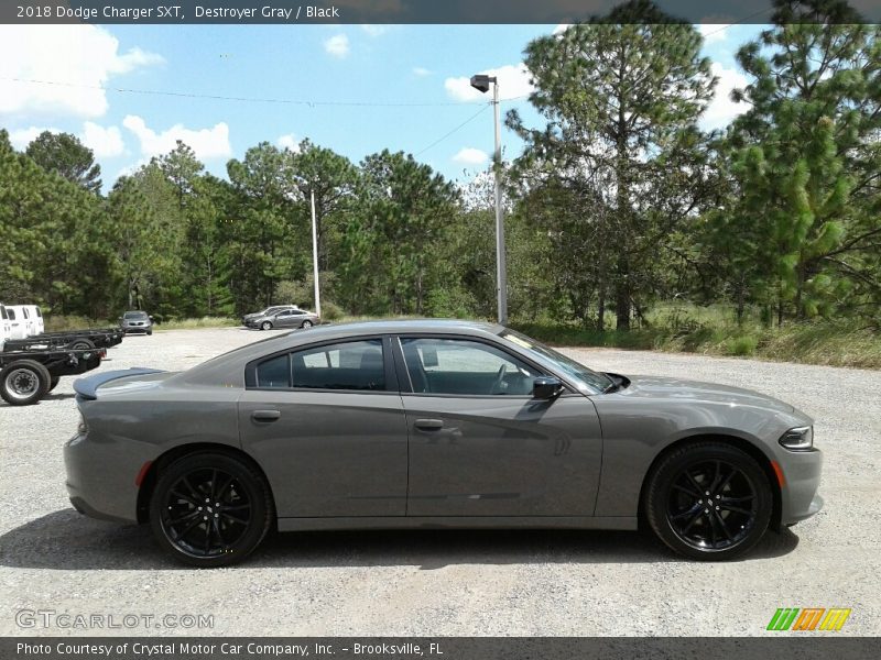 Destroyer Gray / Black 2018 Dodge Charger SXT