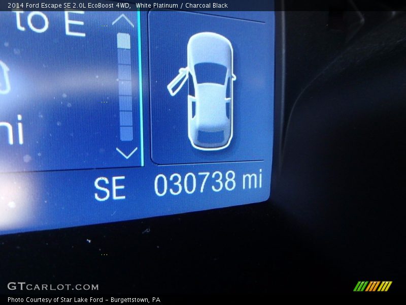 White Platinum / Charcoal Black 2014 Ford Escape SE 2.0L EcoBoost 4WD