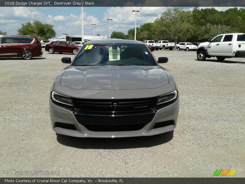 Destroyer Gray / Black 2018 Dodge Charger SXT