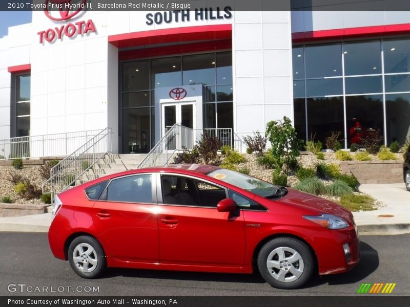 Barcelona Red Metallic / Bisque 2010 Toyota Prius Hybrid III
