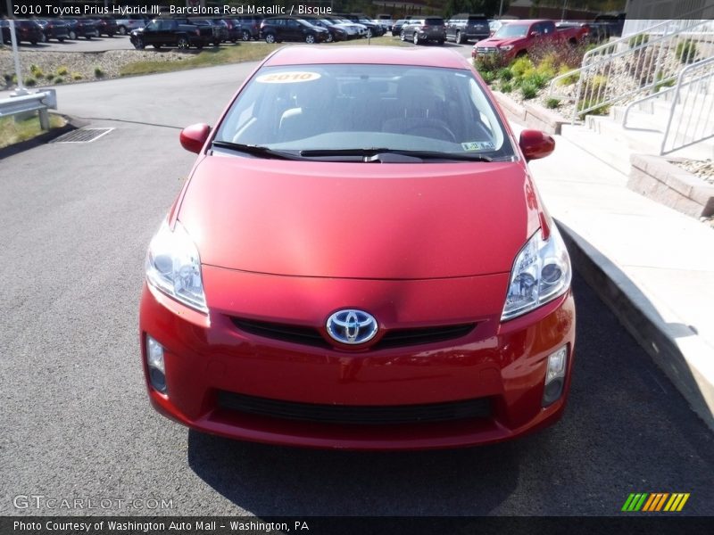 Barcelona Red Metallic / Bisque 2010 Toyota Prius Hybrid III
