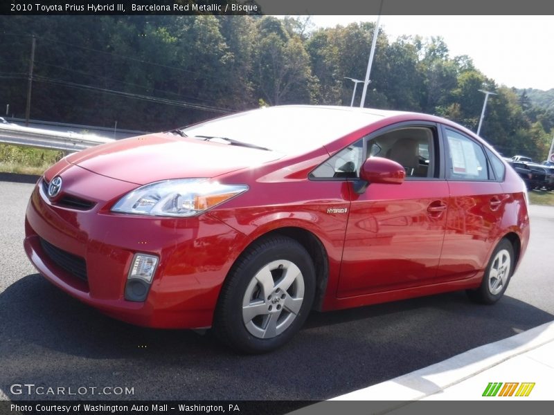 Barcelona Red Metallic / Bisque 2010 Toyota Prius Hybrid III