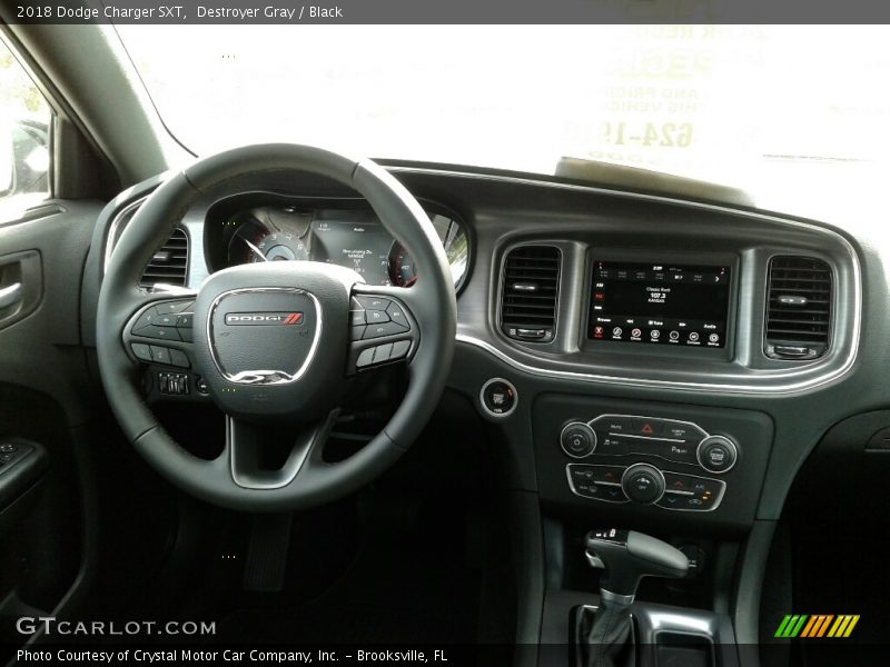 Destroyer Gray / Black 2018 Dodge Charger SXT