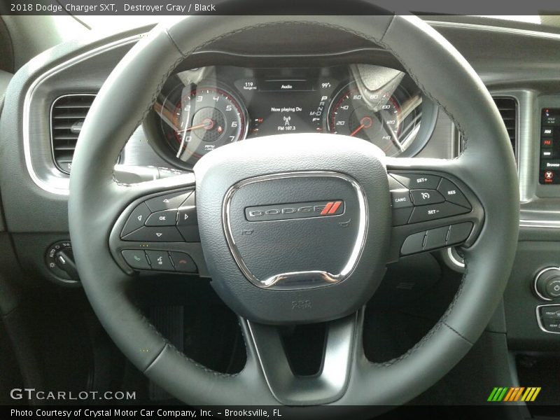 Destroyer Gray / Black 2018 Dodge Charger SXT
