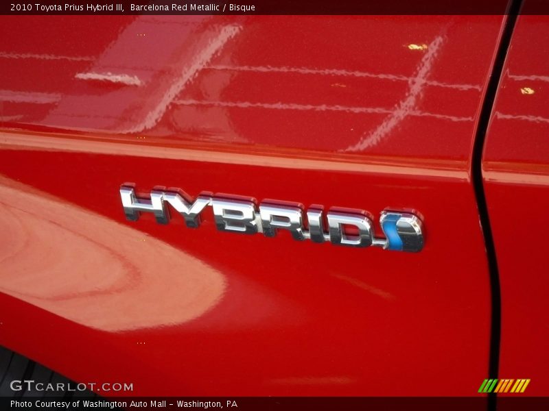 Barcelona Red Metallic / Bisque 2010 Toyota Prius Hybrid III