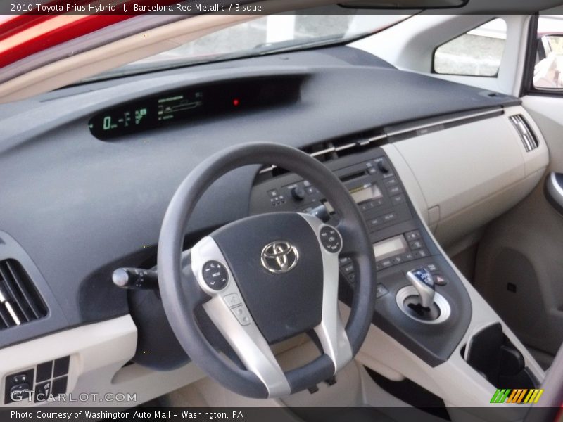 Barcelona Red Metallic / Bisque 2010 Toyota Prius Hybrid III