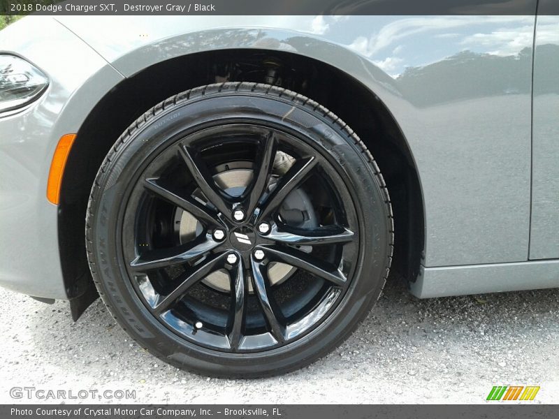 Destroyer Gray / Black 2018 Dodge Charger SXT