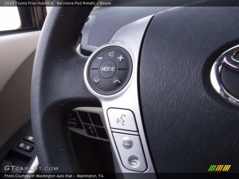 Barcelona Red Metallic / Bisque 2010 Toyota Prius Hybrid III