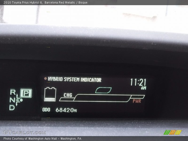 Barcelona Red Metallic / Bisque 2010 Toyota Prius Hybrid III