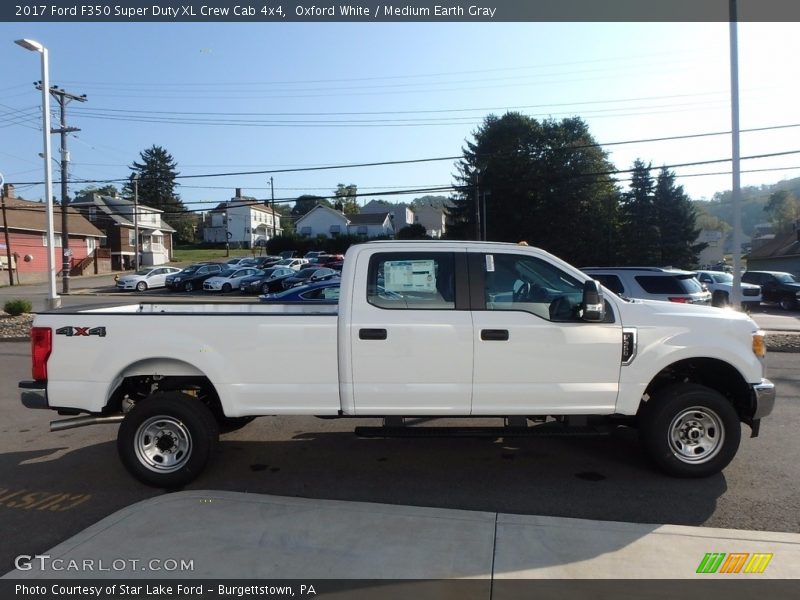 Oxford White / Medium Earth Gray 2017 Ford F350 Super Duty XL Crew Cab 4x4