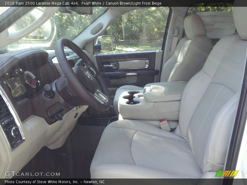 Front Seat of 2018 3500 Laramie Mega Cab 4x4