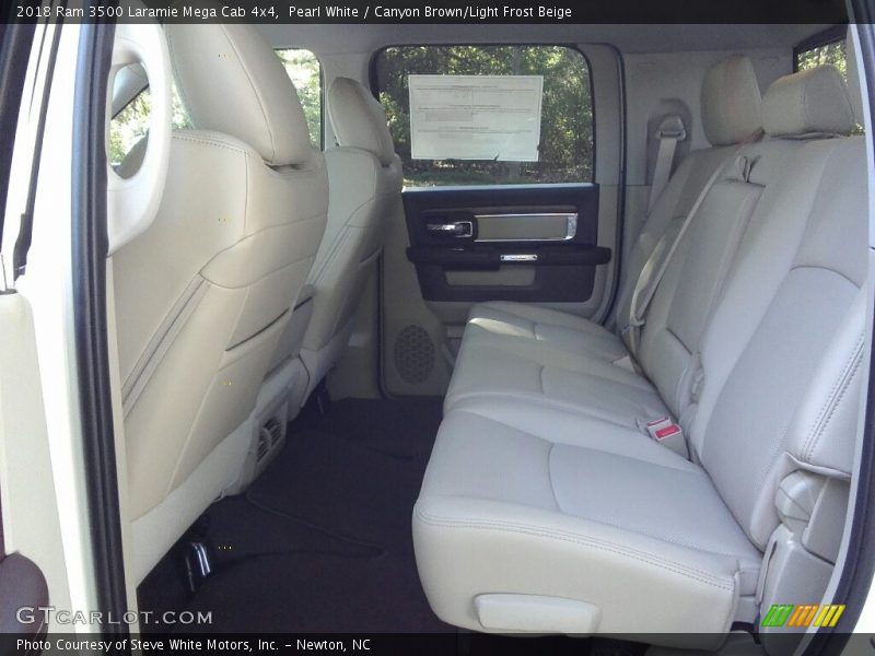 Rear Seat of 2018 3500 Laramie Mega Cab 4x4