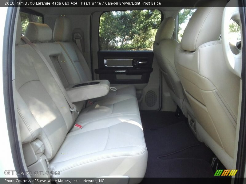 Rear Seat of 2018 3500 Laramie Mega Cab 4x4