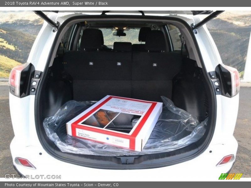 Super White / Black 2018 Toyota RAV4 Adventure AWD