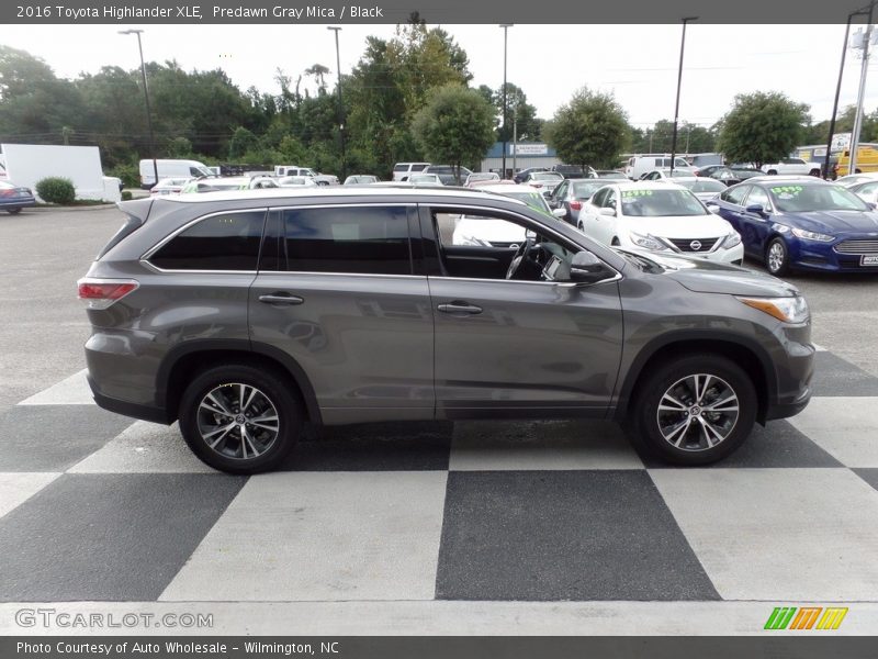 Predawn Gray Mica / Black 2016 Toyota Highlander XLE