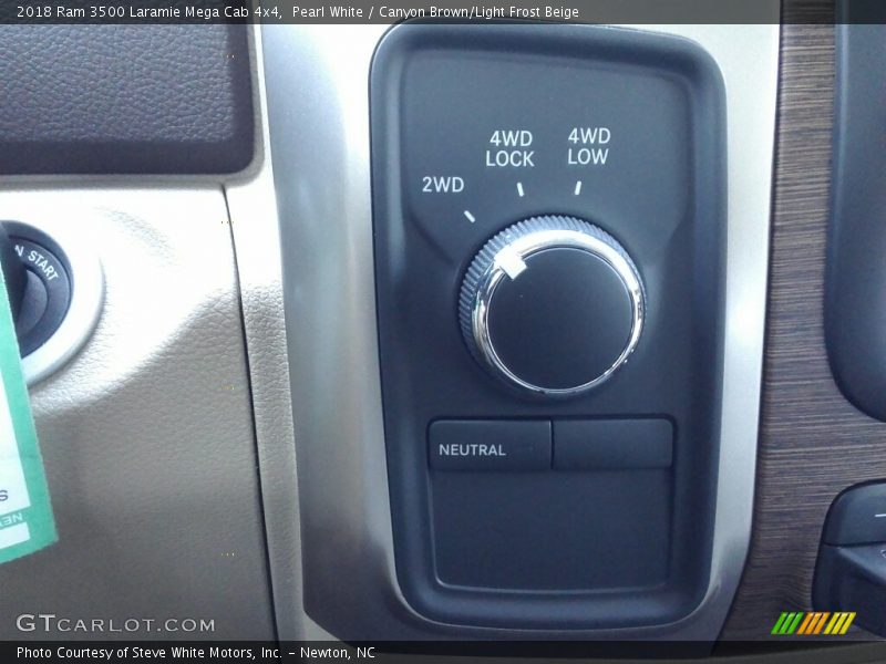 Controls of 2018 3500 Laramie Mega Cab 4x4