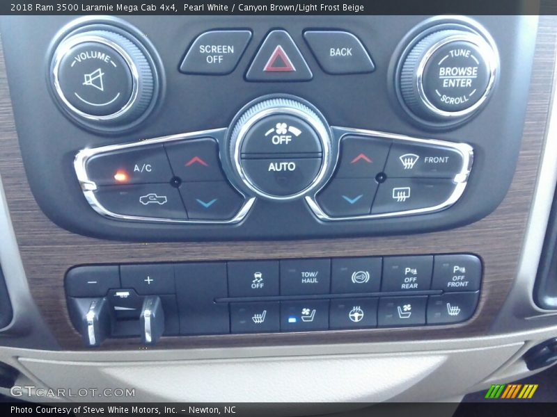 Controls of 2018 3500 Laramie Mega Cab 4x4