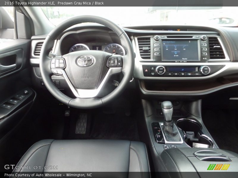 Predawn Gray Mica / Black 2016 Toyota Highlander XLE