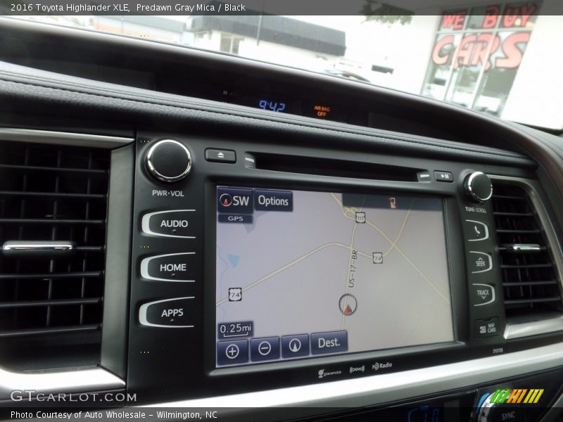 Predawn Gray Mica / Black 2016 Toyota Highlander XLE