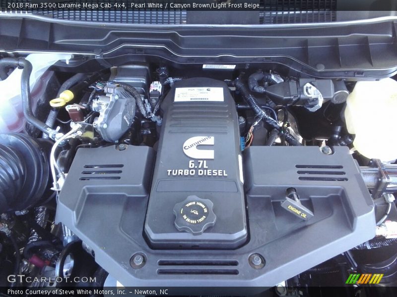  2018 3500 Laramie Mega Cab 4x4 Engine - 6.7 Liter OHV 24-Valve Cummins Turbo-Diesel Inline 6 Cylinder