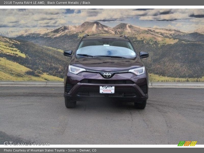 Black Current Metallic / Black 2018 Toyota RAV4 LE AWD
