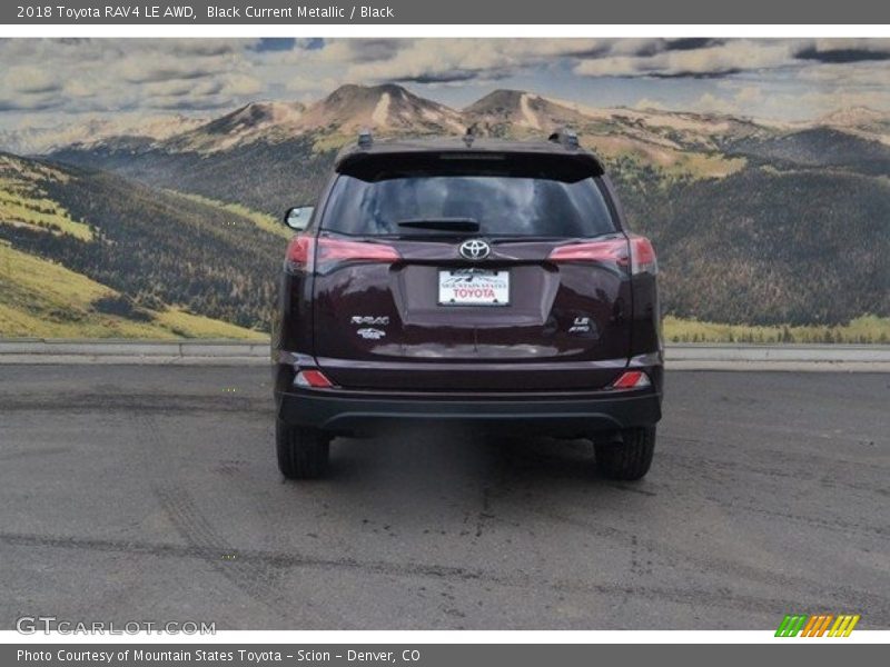 Black Current Metallic / Black 2018 Toyota RAV4 LE AWD