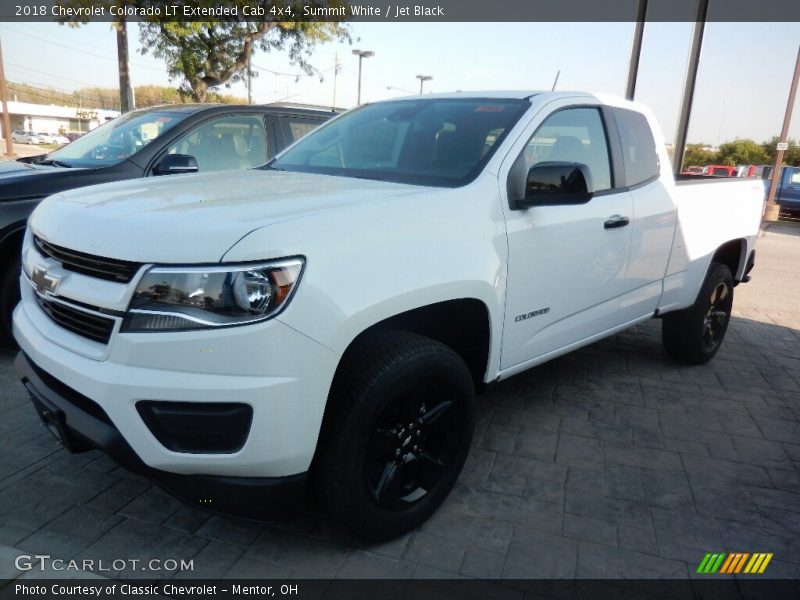 Summit White / Jet Black 2018 Chevrolet Colorado LT Extended Cab 4x4