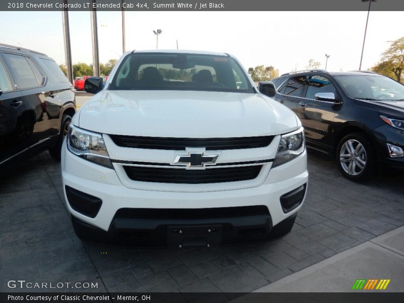 Summit White / Jet Black 2018 Chevrolet Colorado LT Extended Cab 4x4