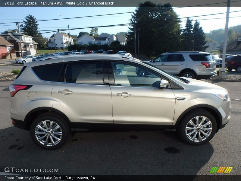 White Gold / Charcoal Black 2018 Ford Escape Titanium 4WD