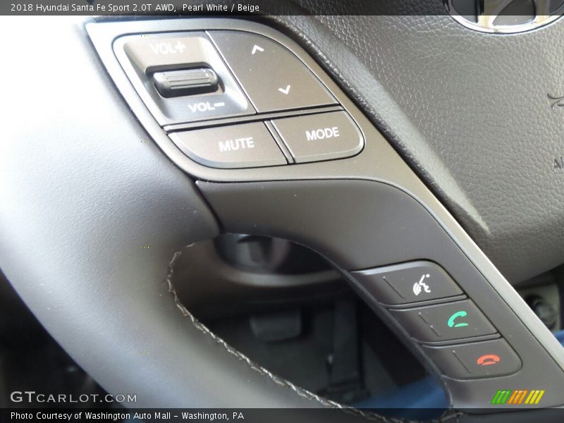 Controls of 2018 Santa Fe Sport 2.0T AWD