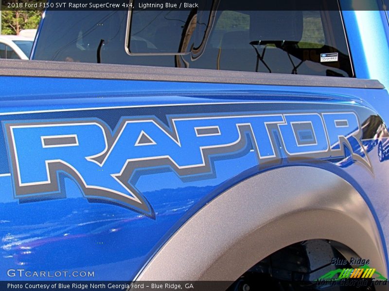 Lightning Blue / Black 2018 Ford F150 SVT Raptor SuperCrew 4x4