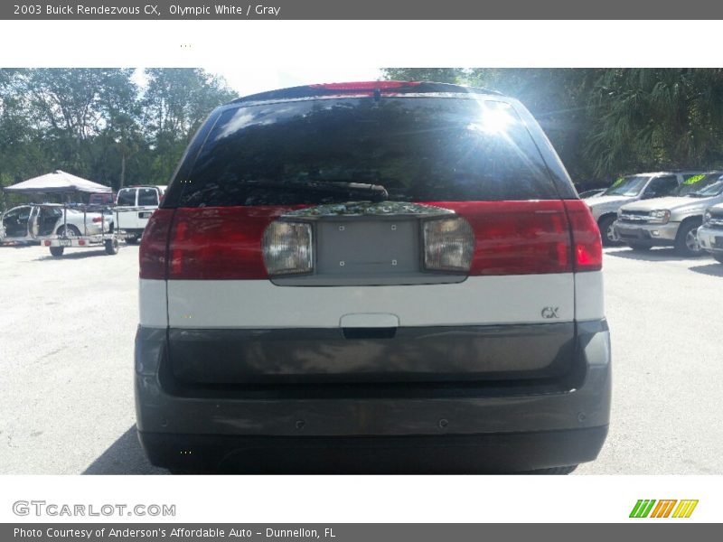 Olympic White / Gray 2003 Buick Rendezvous CX