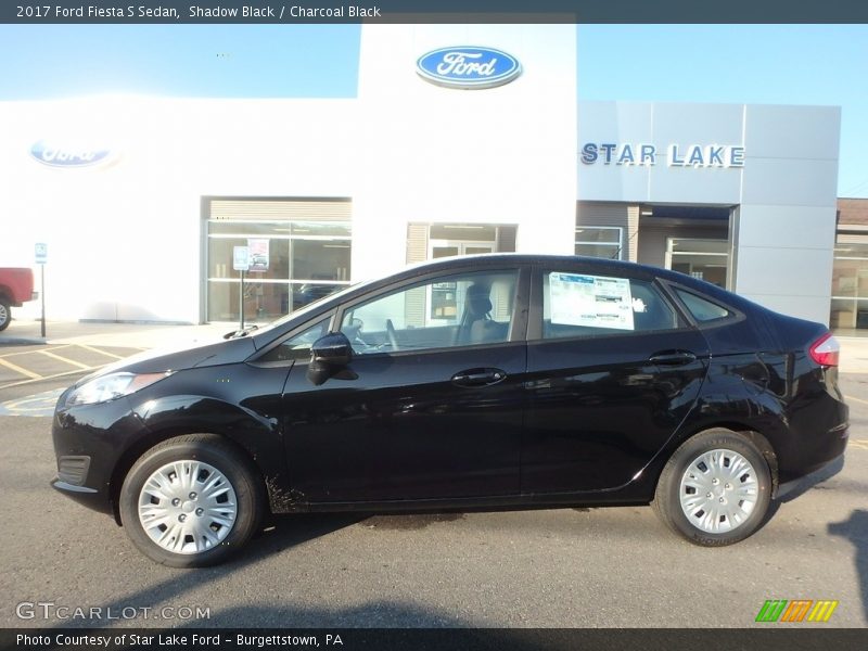 Shadow Black / Charcoal Black 2017 Ford Fiesta S Sedan